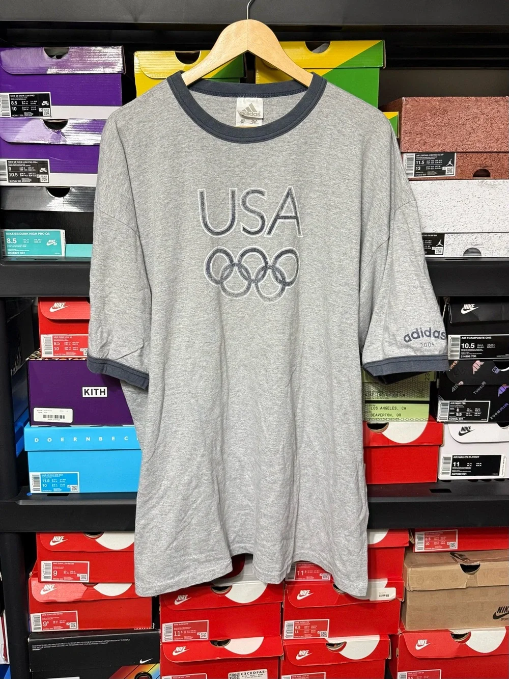 Vintage 2004 USA Olympic Adidas Shirt Men Size 2XL